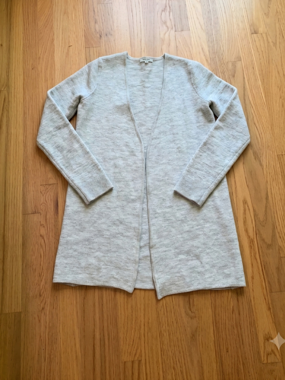 Madewell Womens Wool Cream Open-Front Women's Cardigan Sweater